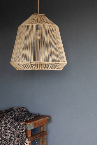 Skontrolujte Lampa v boho štýle - The Conic, morská tráva, E27, ručná výroba