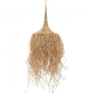 Ručne vyrobená závesná lampa - The Honolulu, E27, ratan, boho štýl small 0