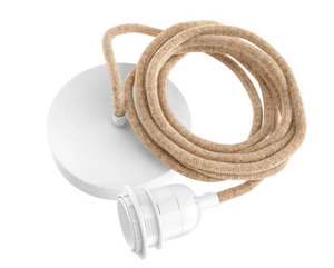 Lampa do obývačky - Afrodiziakum M, E27, ratan, ručná výroba small 4
