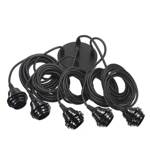 Závesná súprava BAZAR BIZAR Cable Fittings čierna, 5 objímok E27, káble 350 cm small 0