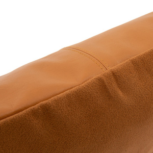 Štvorpanelový kožený poťah na vankúš - Camel - 40x40 small 3