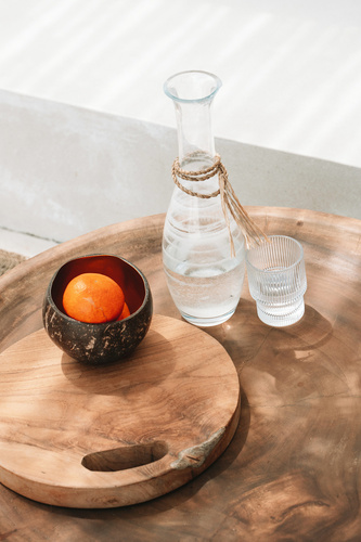 Skontrolujte Podnos z teakového koreňa Bazar Bizar Teak Root M – prírodný, 35 cm