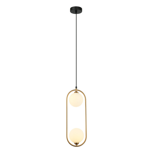 Skontrolujte Závesná lampa Italux PND-3965-2-BRO hnedá sklo G9 2x25W PND-3965-2-BRO