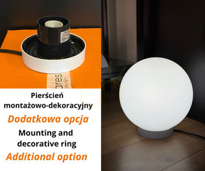 Biela dekoratívna záhradná guľová lampa LUNA BALL 15 cm – LED E27, odolná voči UV žiareniu small 8