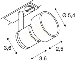 Koľajové svietidlo SLV PURI GU10 1-fázové čierne 143390 5 Koľajové svietidlo SLV PURI GU10 1-fázové čierne 143390 small 5