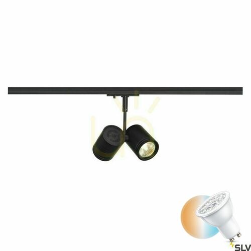 Skontrolujte Koľajové svietidlo SLV BIMA 2 čierne GU10 2x50W 143430