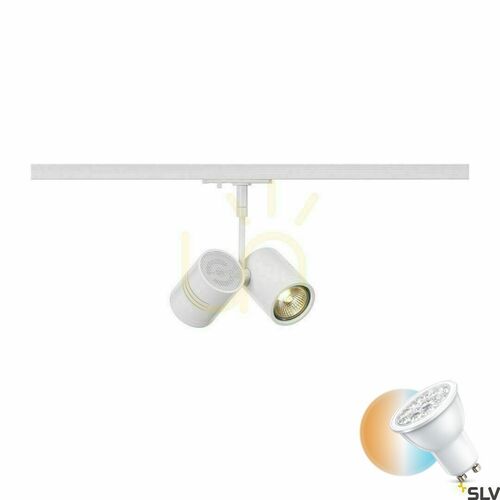 Skontrolujte Koľajové svietidlo SLV BIMA 2 biele GU10 50 W 143431
