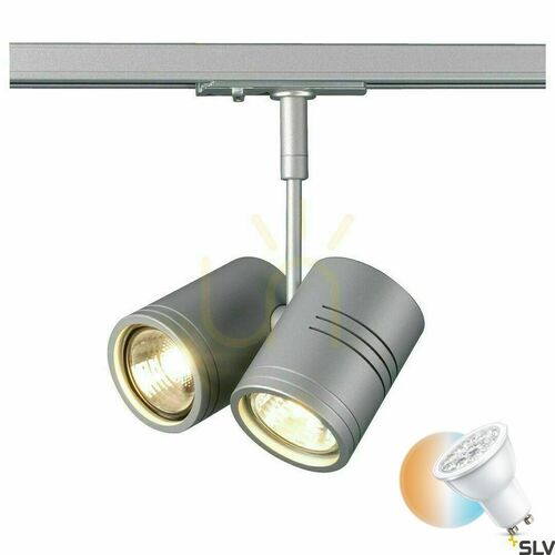 Skontrolujte Koľajové svietidlo SLV BIMA 2 sivé GU10 2x50W 143432