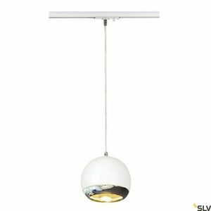 Závesné svietidlo na 1-fázovú lištu SLV Light Eye biela/chróm GU10 143621 small 2