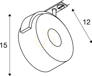 Lištové svietidlo SLV KALU TRACK biele 13W 3000K 970lm 1-fázové 143731 small 4