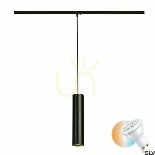 Skontrolujte Závesné svietidlo na lištu SLV ENOLA_B čierne GU10 50 W 143960