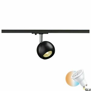 Lištové svietidlo SLV Light Eye GU10 50 W čierne/chrómové 144010 small 0