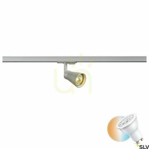 Koľajové svietidlo SLV AVO GU10 sivé 50 W 1-fázové 144204 small 0