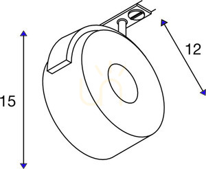Lištové svietidlo SLV KALU TRACK čierne LED 13W 3000K 970lm 1-fázové 1002854 small 4