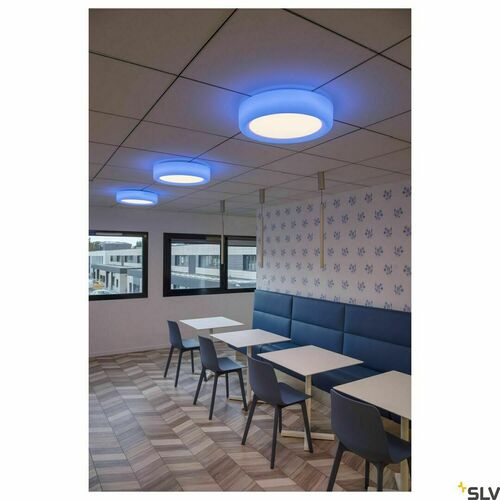 Skontrolujte Biele RGBW LED nástenné a stropné svietidlo SLV VALETO MALANG 1002858 34 W Ø50 cm