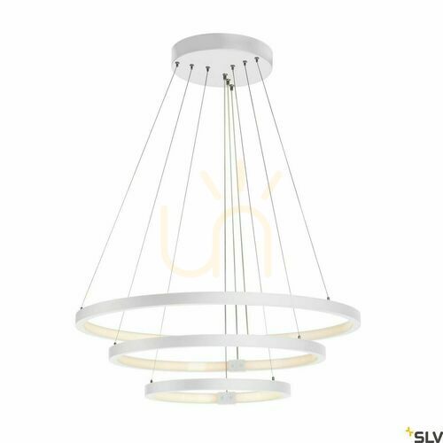 Skontrolujte Závesné svietidlo SLV ONE TRIPLE DALI biele 64W 3000/4000K 80 cm 1002914