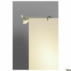 Výstavný reflektor so svorkou SLV Display E27 1002987, rameno 67,4 cm, výklopná hlava, sivý small 3