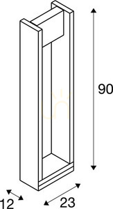 Vonkajšie stĺpikové svietidlo SLV QUAD POLE antracit LED 18W 3000K IP65 1003001 small 6