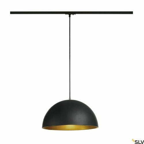 Skontrolujte Závesné svietidlo na lištu SLV FORCHINI M čierno-zlaté E27 40W 40 cm 143932