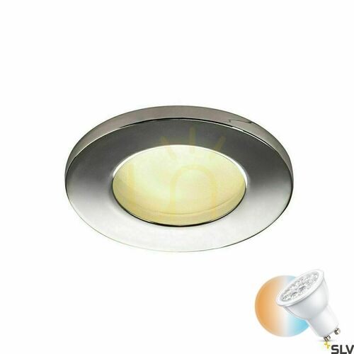 Skontrolujte Vonkajšie zapustené svietidlo SLV DOLIX OUT GU10 chróm IP44 1001166