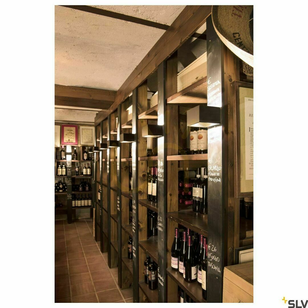 vyhliadka Nástenné svietidlo SLV LOGS IN 151320 čierno-zlaté 6W 3000K 300lm LED Nástenné svietidlo SLV LOGS IN 151320 čierno-zlaté 6W 3000K 300lm LED