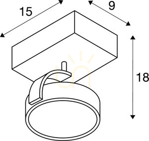 Zapustené svietidlo SLV KALU hliník 75 W ES111 147306 small 3
