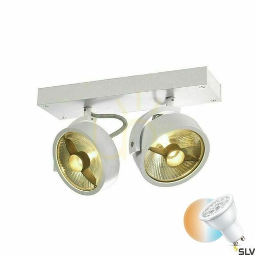 Skontrolujte Zapustené svietidlo SLV KALU biele ES111 75W 230V 147311