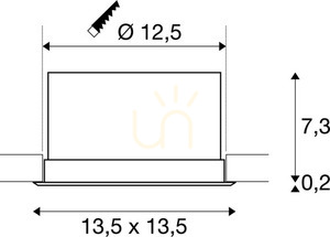 Zapustené svietidlo SLV VERLUX biele 22W 1800lm 3000K 112692 small 3