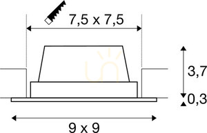 Zapustené svietidlo SLV FRAME BASIC biele 8,3 W 3000 K 112721 2 Zapustené svietidlo SLV FRAME BASIC biele 8,3 W 3000 K 112721 small 2