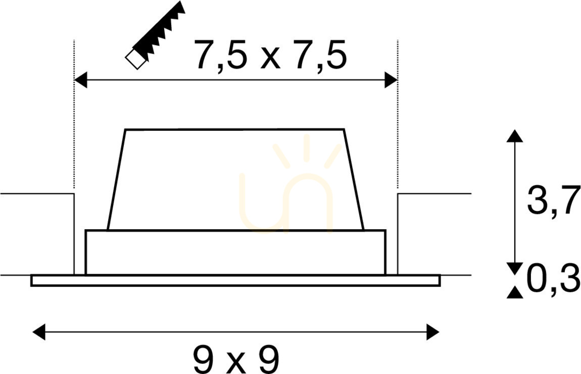 Náhľad Zapustené svietidlo SLV FRAME BASIC biele 8,3 W 3000 K 112721 Zapustené svietidlo SLV FRAME BASIC biele 8,3 W 3000 K 112721