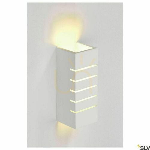 Skontrolujte Nástenné svietidlo SLV PLASTRA biele sadrové E14 40 W 148010