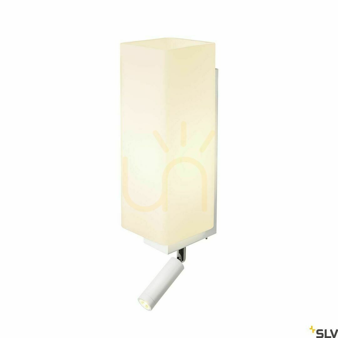 Náhľad Nástenné svietidlo SLV QUADRASS SPOT biele 2W 3000K E27 1003429 Nástenné svietidlo SLV QUADRASS SPOT biele 2W 3000K E27 1003429