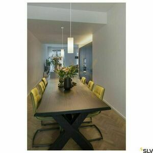 Závesné svietidlo SLV QUADRASS chrómové mliečne sklo E27 40 W 1003432 small 5
