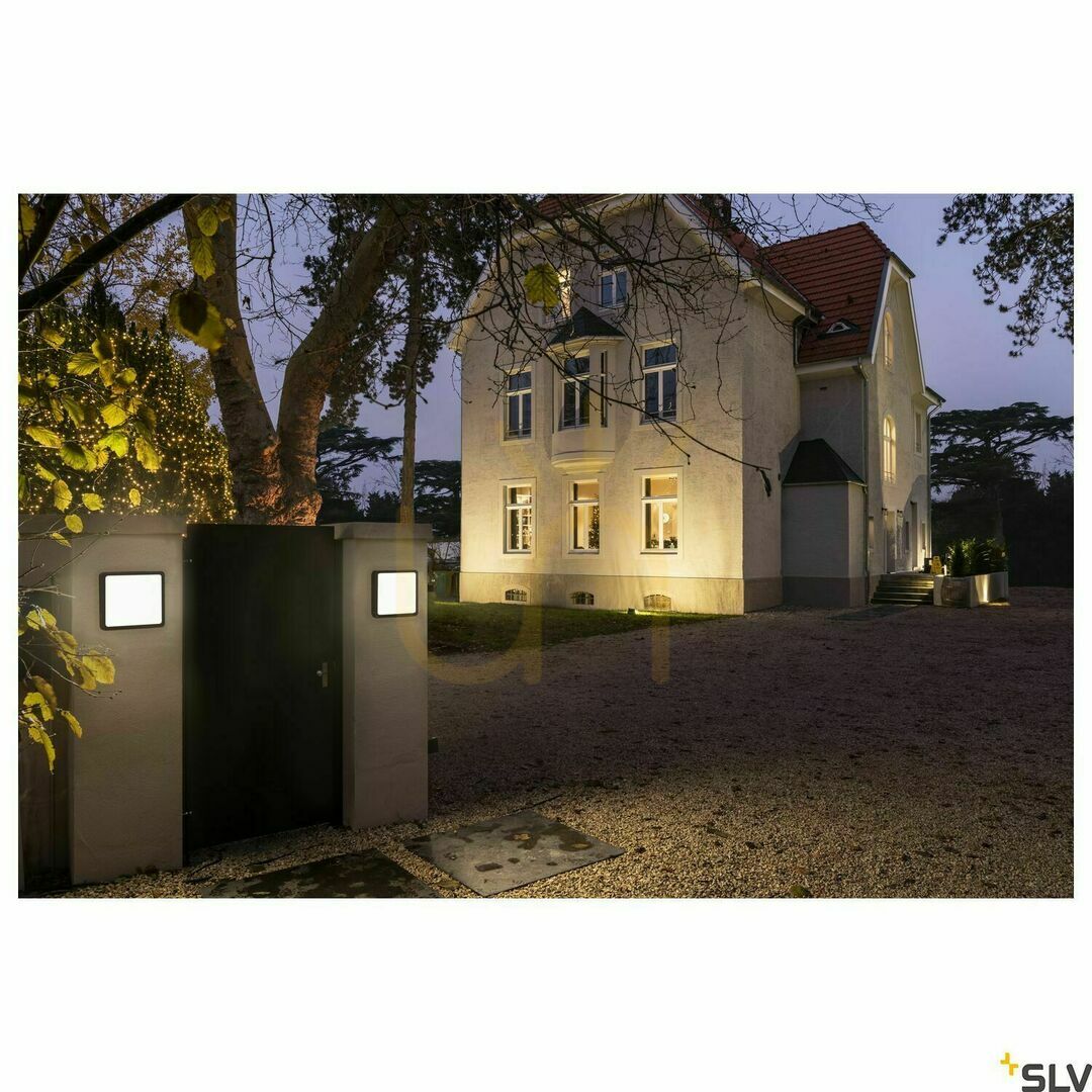 Displej Vonkajšie nástenné svietidlo SLV AINOS Square Sensor antracit 18W IP65 1003452 Vonkajšie nástenné svietidlo SLV AINOS Square Sensor antracit 18W IP65 1003452