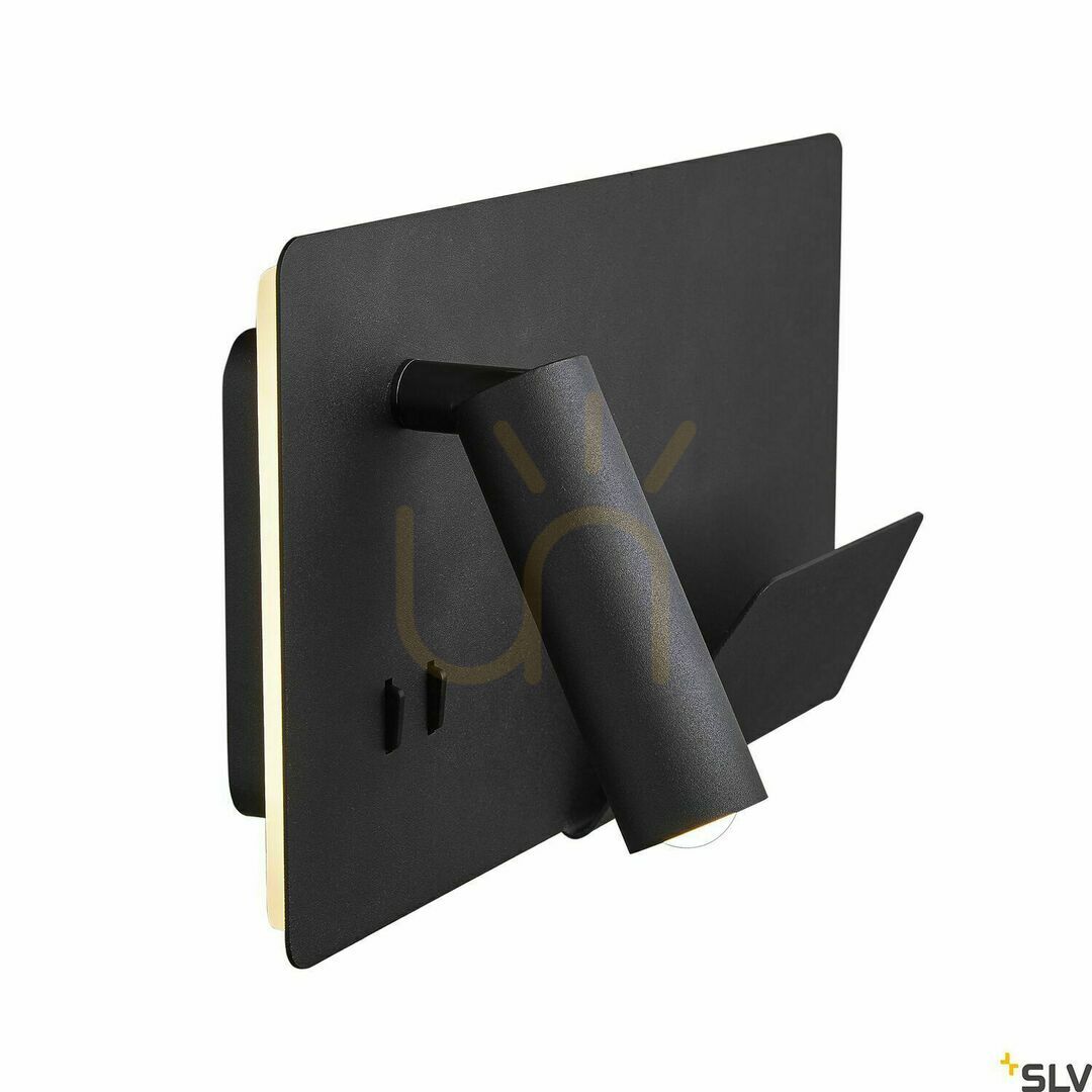 vyhliadka Nástenné svietidlo SLV SOMNILA čierne LED 15W 3000K USB 1003456 Nástenné svietidlo SLV SOMNILA čierne LED 15W 3000K USB 1003456