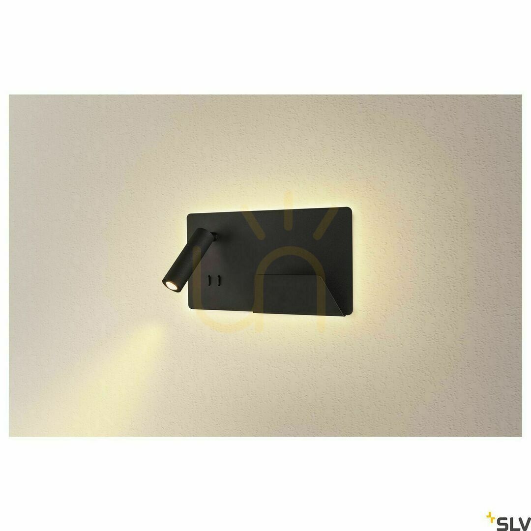 Skontrolujte Nástenné svietidlo SLV SOMNILA čierne LED 15W 3000K USB 1003456 Nástenné svietidlo SLV SOMNILA čierne LED 15W 3000K USB 1003456