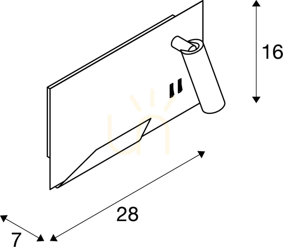 vyhliadka Nástenné svietidlo SLV SOMNILA čierne LED 15W 3000K USB 1003456 Nástenné svietidlo SLV SOMNILA čierne LED 15W 3000K USB 1003456