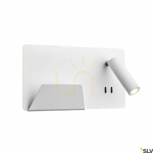 Skontrolujte Nástenné svietidlo SLV SOMNILA biele LED 15W 3000K USB 1003457