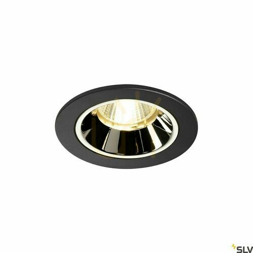 Skontrolujte Zapustené svietidlo SLV NUMINOS DL S čierne/chrómové 8,6 W 3000 K 1003798