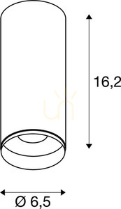 Stropné svietidlo SLV NUMINOS CL PHASE S bielo-čierne 10,42 W 2700 K 1004126 small 3