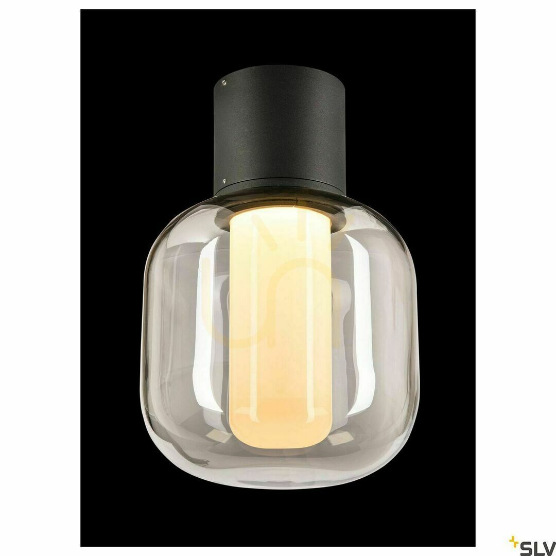 vyhliadka Vonkajšie stropné svietidlo SLV OVALISK CL antracit IP65 7,9 W 1004677 Vonkajšie stropné svietidlo SLV OVALISK CL antracit IP65 7,9 W 1004677