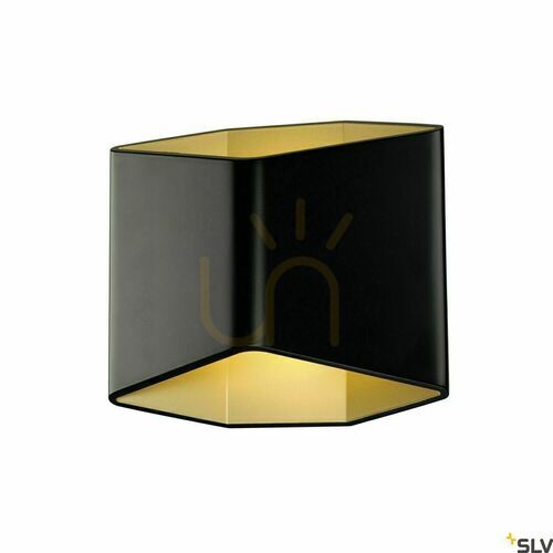Skontrolujte Nástenné svietidlo SLV CARISO WL-2 čierne/zlaté LED 9,2W 2700K 151710