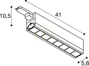 Lištové svietidlo SLV SIGHT MOVE 3-fázové biele 26W 3000K 1004687 small 3