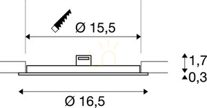 Zapustené svietidlo SLV SENSER 18 DL biele 12W 4000K 1004695 small 3