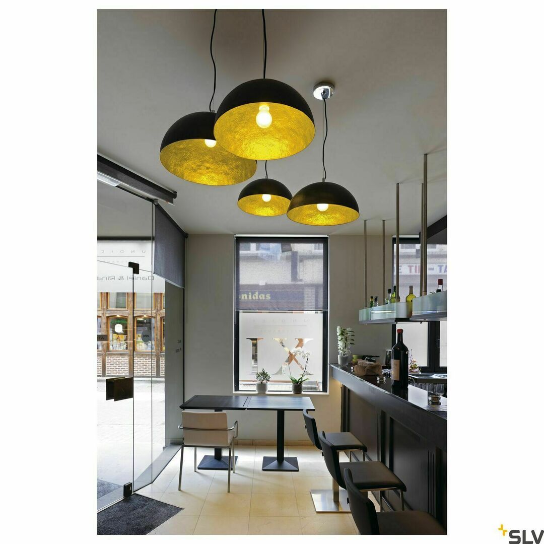 Skontrolujte Závesné svietidlo SLV FORCHINI PD-1 čierno-zlaté 40 W 50 cm 155530 Závesné svietidlo SLV FORCHINI PD-1 čierno-zlaté 40 W 50 cm 155530