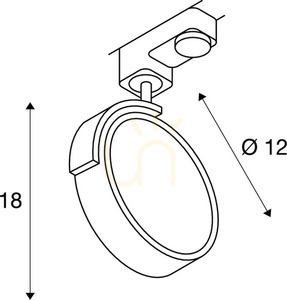Koľajové svietidlo SLV KALU TRACK čierne GU10 ES111 3-fázové 152610 small 4