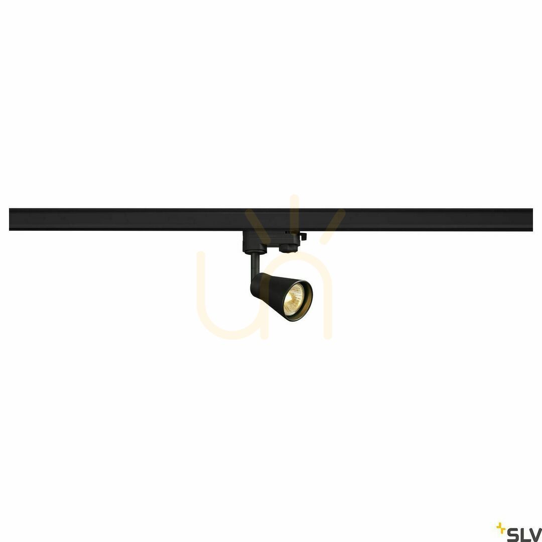 Track Light SLV AVO Black GU10 3-Phase 50W 152640