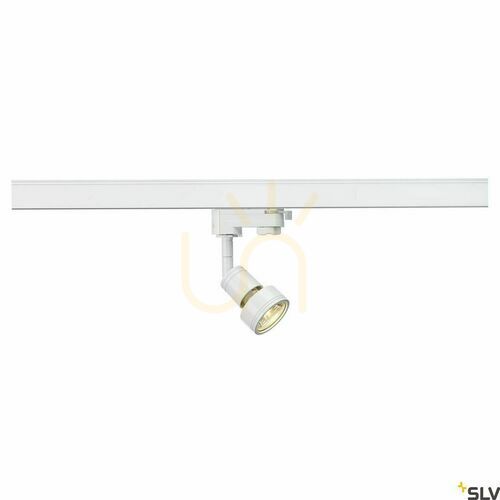 Skontrolujte Biely koľajový reflektor SLV PURI pre 3-fázovú lištu GU10 50 W 153561