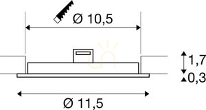 Zapustené svietidlo SLV SENSER 12 biele 6,5 W 3000 K 1003008 5 Zapustené svietidlo SLV SENSER 12 biele 6,5 W 3000 K 1003008 small 5