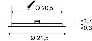 Zapustené svietidlo SLV SENSER 24 biele 13W 3000K 1003010 5 Zapustené svietidlo SLV SENSER 24 biele 13W 3000K 1003010 small 5
